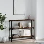 Oak brown engineered wood console table 100x22.5x75 cm by , Side tables - Ref: Foro24-834029, Price: 49,34 €, Discount: %