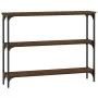 Oak brown engineered wood console table 100x22.5x75 cm by , Side tables - Ref: Foro24-834029, Price: 49,34 €, Discount: %