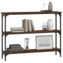 Mesa consola madera de ingeniería marrón roble 100x22,5x75 cm de , Mesas auxiliares - Ref: Foro24-834029, Precio: 50,89 €, De...