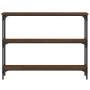 Mesa consola madera de ingeniería marrón roble 100x22,5x75 cm de , Mesas auxiliares - Ref: Foro24-834029, Precio: 50,89 €, De...