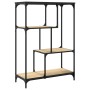 Estantería madera de ingeniería acero roble Sonoma 81x36x115 cm de , Librerías y estanterías - Ref: Foro24-835405, Precio: 48...