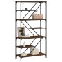 Estantería madera de ingeniería acero roble marrón 91x36x176 cm de , Librerías y estanterías - Ref: Foro24-835418, Precio: 68...