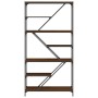 Estantería madera de ingeniería acero roble marrón 91x36x176 cm de , Librerías y estanterías - Ref: Foro24-835418, Precio: 68...