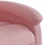 Sillón reclinable elevable terciopelo rosa en Sillones | Comprar online en Foru.es