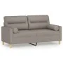 2-Sitzer-Sofa mit taupegrauen Stoffkissen, 140 cm von , Sofas - Ref: Foro24-3200828, Preis: 220,80 €, Rabatt: %