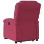Sillón reclinable elevable terciopelo rojo tinto en Sillones | Comprar online en Foru.es