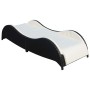 Tumbona con cojín ratán sintético negro de vidaXL, Tumbonas - Ref: Foro24-41975, Precio: 213,90 €, Descuento: %