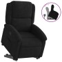 Sillón reclinable elevable terciopelo negro en Sillones | Comprar online en Foru.es
