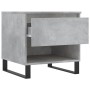 Mesa de centro madera de ingeniería gris hormigón 50x46x50 cm de , Mesas de centro - Ref: Foro24-830932, Precio: 45,15 €, Des...