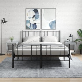Mesitas noche 2 uds madera ingeniería gris hormigón 40x35x50 cm de , Mesitas de noche - Ref: Foro24-830725, Precio: 52,68 €, ...