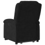 Sillón reclinable elevable terciopelo negro en Sillones | Comprar online en Foru.es