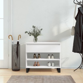 Mueble zapatero madera contrachapada blanco 70x36x60 cm de , Zapateros y organizadores de calzado - Ref: Foro24-831444, Preci...