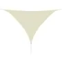 Toldo de vela triangular HDPE 5x5x5 m m crema de vidaXL, Sombrillas - Ref: Foro24-42291, Precio: 41,76 €, Descuento: %