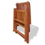 Sillas plegables de jardín 2 uds madera maciza acacia marrón de vidaXL, Sillas de jardín - Ref: Foro24-41820, Precio: 149,56 ...