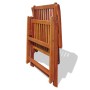 Sillas plegables de jardín 2 uds madera maciza acacia marrón de vidaXL, Sillas de jardín - Ref: Foro24-41820, Precio: 146,23 ...