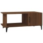 Mesa de centro madera contrachapada roble marrón 90x50x40 cm de , Mesas de centro - Ref: Foro24-817548, Precio: 50,55 €, Desc...