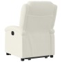 Sillón reclinable elevable terciopelo crema en Sillones | Comprar online en Foru.es