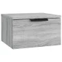 Mesita de noche de pared 2 uds color gris Sonoma 34x30x20 cm de , Taquillas y armarios de almacenamiento - Ref: Foro24-817090...