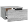 Mesita de noche de pared 2 uds color gris Sonoma 34x30x20 cm de , Taquillas y armarios de almacenamiento - Ref: Foro24-817090...