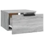 Mesita de noche de pared 2 uds color gris Sonoma 34x30x20 cm de , Taquillas y armarios de almacenamiento - Ref: Foro24-817090...