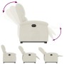 Sillón reclinable elevable terciopelo crema en Sillones | Comprar online en Foru.es