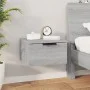 Mesita de noche de pared 2 uds color gris Sonoma 34x30x20 cm de , Taquillas y armarios de almacenamiento - Ref: Foro24-817090...