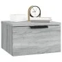 Mesita de noche de pared 2 uds color gris Sonoma 34x30x20 cm de , Taquillas y armarios de almacenamiento - Ref: Foro24-817090...
