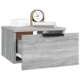 Mesita de noche de pared 2 uds color gris Sonoma 34x30x20 cm de , Taquillas y armarios de almacenamiento - Ref: Foro24-817090...