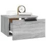 Mesita de noche de pared 2 uds color gris Sonoma 34x30x20 cm de , Taquillas y armarios de almacenamiento - Ref: Foro24-817090...