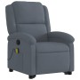 Sillón reclinable de masaje elevable terciopelo gris oscuro en Sillones | Comprar online en Foru.es
