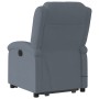 Sillón reclinable de masaje elevable terciopelo gris oscuro en Sillones | Comprar online en Foru.es