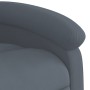 Sillón reclinable de masaje elevable terciopelo gris oscuro en Sillones | Comprar online en Foru.es