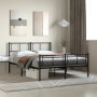 Estructura de cama cabecero y estribo metal negro 140x200 cm de , Camas y somieres - Ref: Foro24-372198, Precio: 107,91 €, De...
