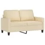 Juego de sofás con cojines 2 piezas tela crema de , Sofás - Ref: Foro24-3201446, Precio: 398,50 €, Descuento: %