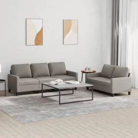 Sofagarnitur mit Kissen, 2-teilig, taupegrauer Stoff von , Sofas - Ref: Foro24-3201467, Preis: 485,43 €, Rabatt: %