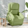 Sillón reclinable de masaje elevable terciopelo verde claro en Sillones | Comprar online en Foru.es