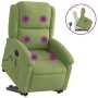 Sillón reclinable de masaje elevable terciopelo verde claro en Sillones | Comprar online en Foru.es