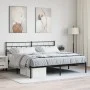 Bed frame with black metal headboard 183x213 cm by , Beds and slatted bases - Ref: Foro24-355664, Price: 98,36 €, Discount: %