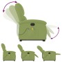 Sillón reclinable de masaje elevable terciopelo verde claro en Sillones | Comprar online en Foru.es