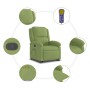 Sillón reclinable de masaje elevable terciopelo verde claro en Sillones | Comprar online en Foru.es