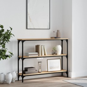 Mesa consola madera de ingeniería roble Sonoma 100x22,5x75 cm de , Mesas auxiliares - Ref: Foro24-834026, Precio: 51,72 €, De...