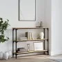 Mesa consola madera de ingeniería roble Sonoma 100x22,5x75 cm de , Mesas auxiliares - Ref: Foro24-834026, Precio: 50,98 €, De...