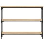Mesa consola madera de ingeniería roble Sonoma 100x22,5x75 cm de , Mesas auxiliares - Ref: Foro24-834026, Precio: 51,72 €, De...