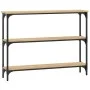 Mesa consola madera de ingeniería roble Sonoma 100x22,5x75 cm de , Mesas auxiliares - Ref: Foro24-834026, Precio: 50,98 €, De...
