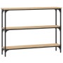 Mesa consola madera de ingeniería roble Sonoma 100x22,5x75 cm de , Mesas auxiliares - Ref: Foro24-834026, Precio: 51,72 €, De...