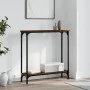 Oak brown engineered wood console table 75x22.5x75 cm by , Side tables - Ref: Foro24-834024, Price: 37,69 €, Discount: %