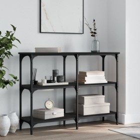 Mesa consola madera de ingeniería negra 100x29x75 cm de , Mesas auxiliares - Ref: Foro24-834100, Precio: 53,88 €, Descuento: %