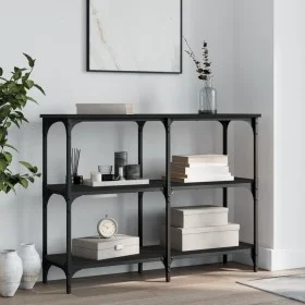 Schwarzer Konsolentisch aus Holzwerkstoff, 100 x 29 x 75 cm von , Seitentische - Ref: Foro24-834100, Preis: 53,35 €, Rabatt: %