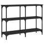 Mesa consola madera de ingeniería negra 100x29x75 cm de , Mesas auxiliares - Ref: Foro24-834100, Precio: 53,35 €, Descuento: %