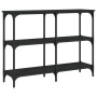 Mesa consola madera de ingeniería negra 100x29x75 cm de , Mesas auxiliares - Ref: Foro24-834100, Precio: 53,88 €, Descuento: %